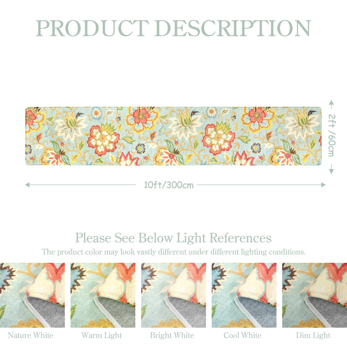 Cloris Paisley Modern Bright Floral Soft Celadon Area Rug