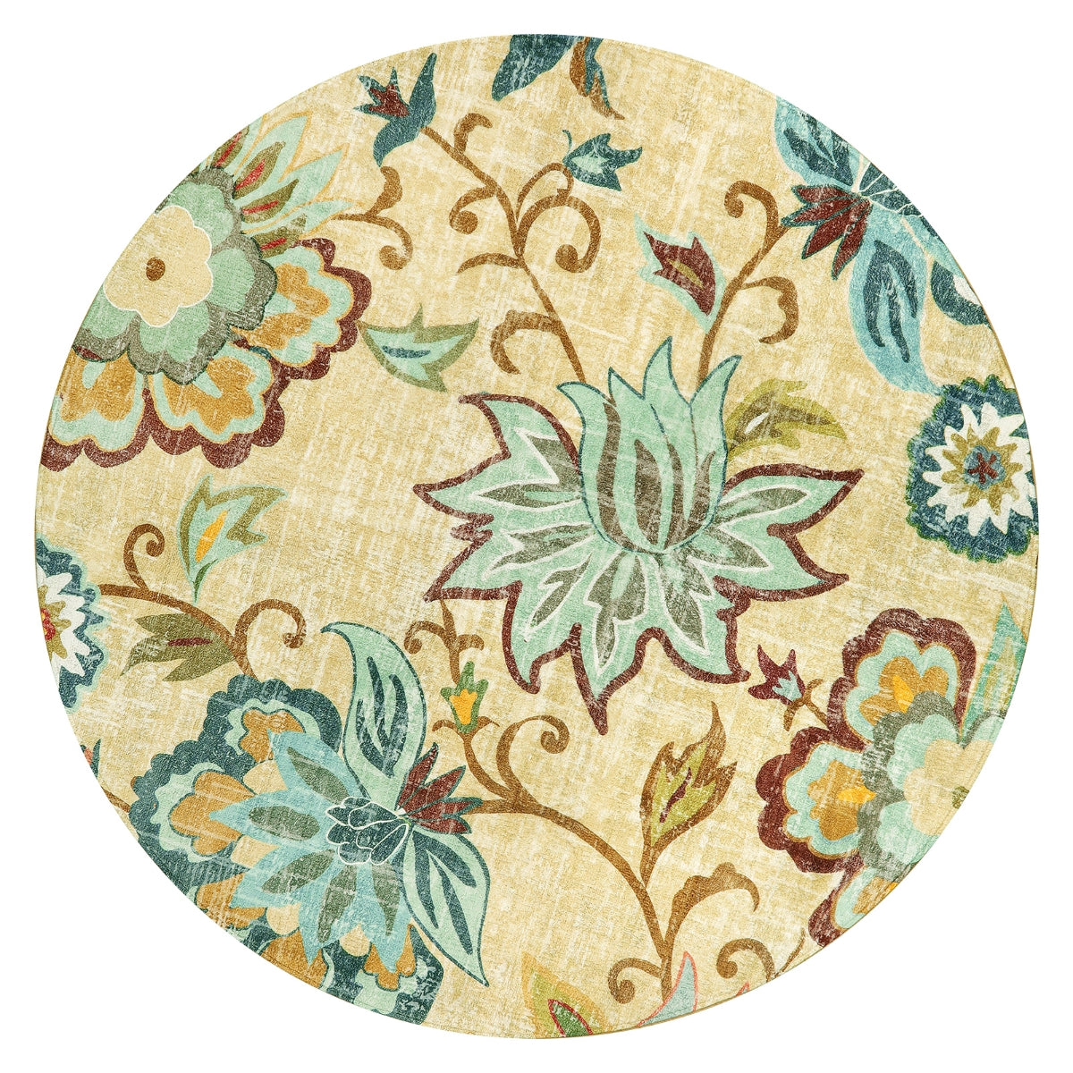 Cloris Paisley Modern Vintage Floral Rug