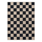 jute checkered rug