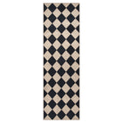 checkered jute rug