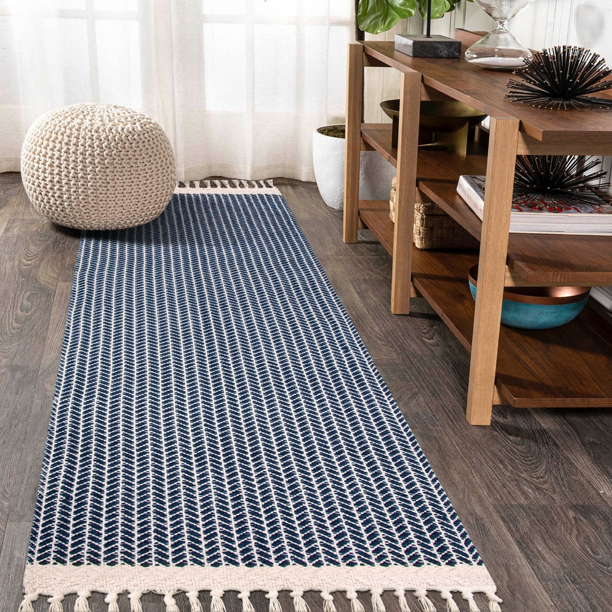 Lahome Boho Rugs for Bedroom, 3x5 Bathroom Rug Lightweight Farmhouse Woven  Area Rug with Tassels, Throw Rugs Washable Kitchen Rug Non-Shedding Indoor