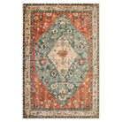 Felice Boho Tribal Rostrot Waschbarer Teppich Area Rugs Lahome