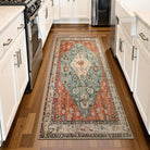Felice Boho Tribal Rostrot Waschbarer Teppich Area Rugs Lahome 60 x 130 cm