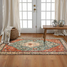 Felice Boho Tribal Rostrot Waschbarer Teppich Area Rugs Lahome