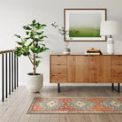 Felice Boho Tribal Rostrot Waschbarer Teppich Area Rugs Lahome