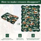 Gabriel Christmas Washable Cottage Lights Forest Animals Green Rug Area Rugs Lahome