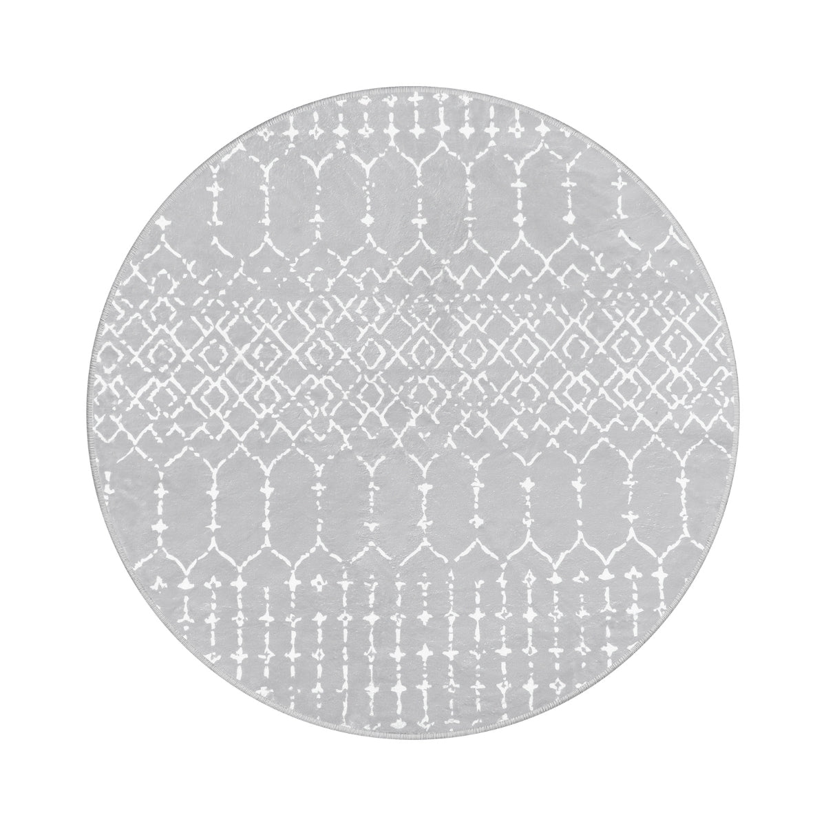 Hana Moroccan Geometric Grey Area Rug