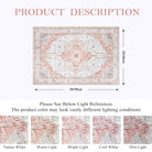 Harriet Traditional Medallion Distressed Pink Area Rug