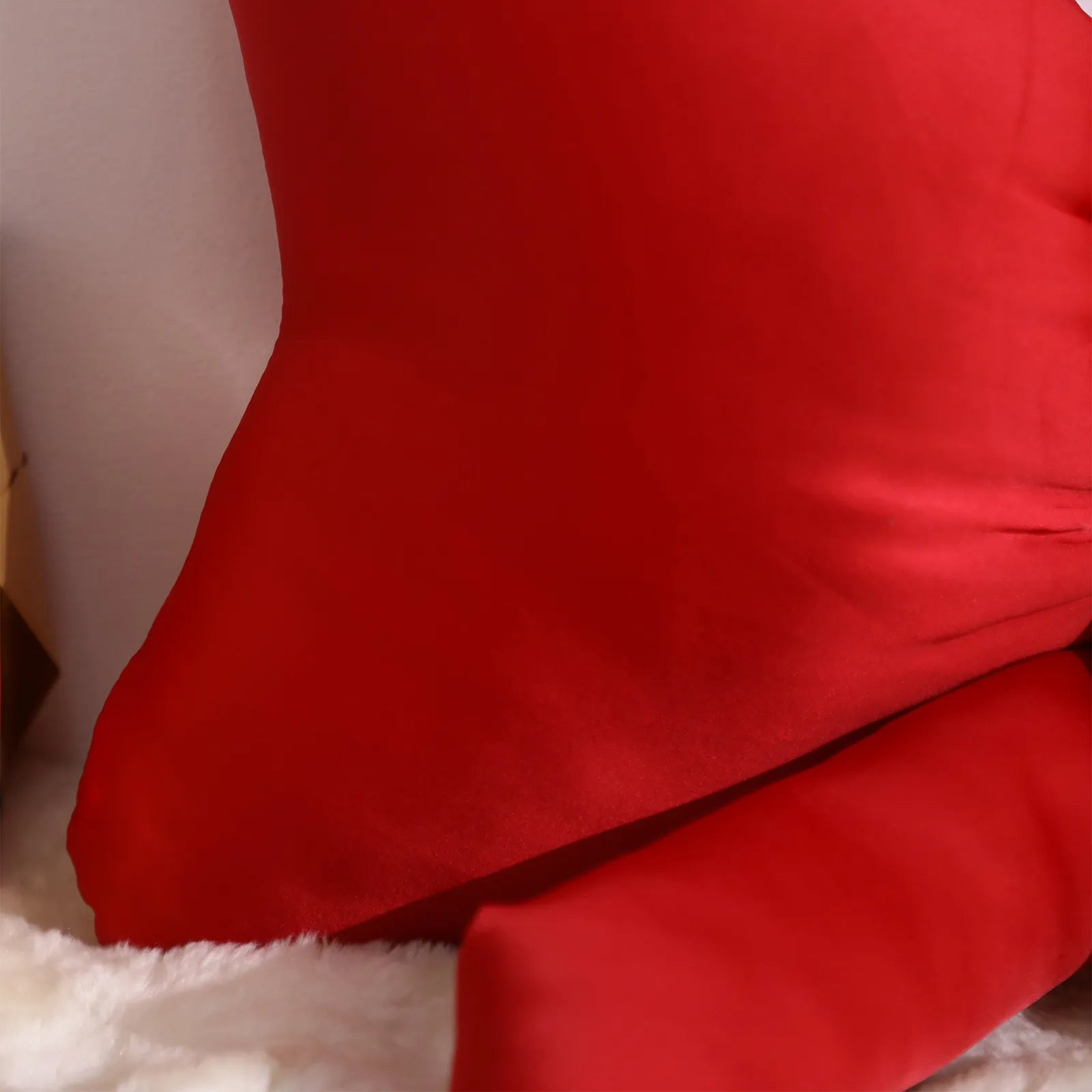 Jacques Christmas Elegant Bow Red Pillow Pillow Lahome