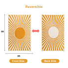 Solara Boho Waterproof Reversible Orange Outdoor Rug Clearance Rugs Lahome