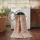 Alma Washable Modern Natural Botanical Floral Beige Rug Area Rugs Lahome