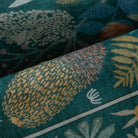 Alma Washable Modern Natural Botanical Floral Blue Rug Area Rugs Lahome