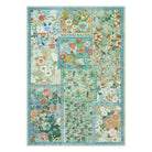 Amour Washable Boho Patchwork Floral Green Rug Rugs Lahome