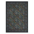 Arbore Washable Boho Vintage Floral Dark Green Rug Area Rugs Lahome