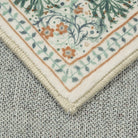 Arbore Washable Boho Vintage Floral Light Green Rug Area Rugs Lahome