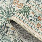 Arbore Washable Boho Vintage Floral Light Green Rug Area Rugs Lahome