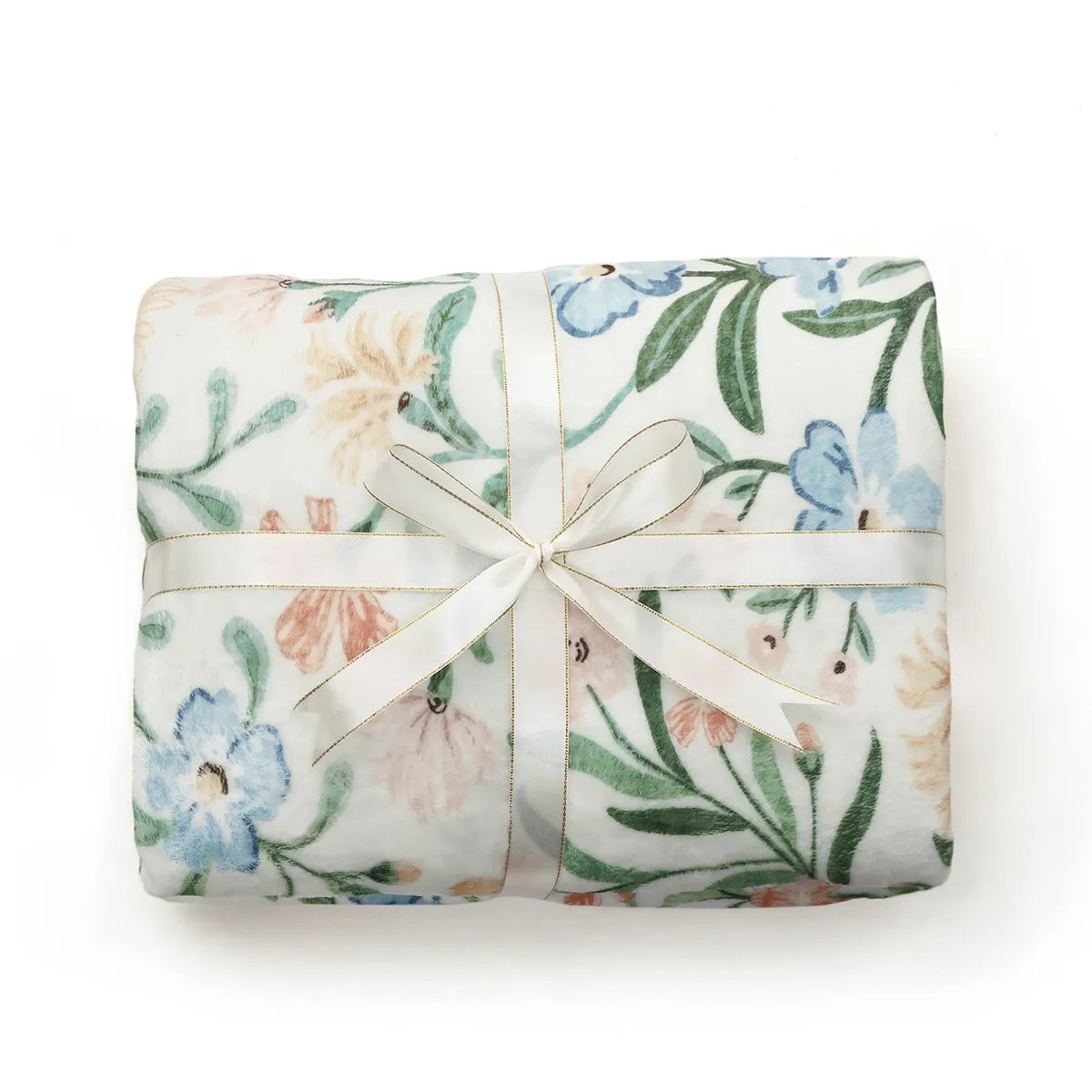 Beline Washable Boho Modern Garden Floral Green Throw Blanket Blanket Lahome 50" x 60"