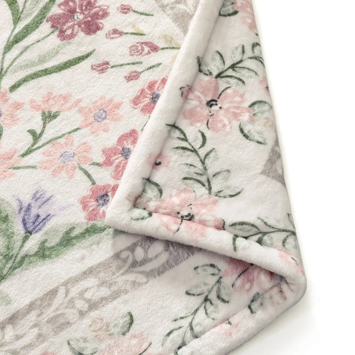 Beline Washable Boho Modern Garden Floral Purple Throw Blanket Blanket Lahome