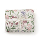 Beline Washable Boho Modern Garden Floral Purple Throw Blanket Blanket Lahome 50" x 60"