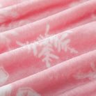 Blaise Christmas Washable Snowflake Pink Blanket Blanket Lahome