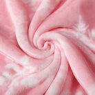 Blaise Christmas Washable Snowflake Pink Blanket Blanket Lahome