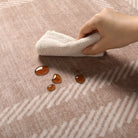 Brise Washable Farmhouse Scalloped Oat Beige Rug Rugs Lahome
