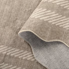 Brise Washable Farmhouse Scalloped Charcoal Grey Rug Rugs Lahome