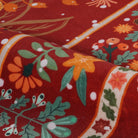 Dorian Christmas Washable Modern Natural Botanical Floral Red Rug Area Rugs Lahome