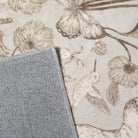Dorval Washable Vintage Woodland Beige Rug Area Rugs Lahome