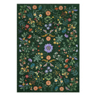 Eclore Washable Boho Botanical Floral Green Rug Area Rugs Lahome