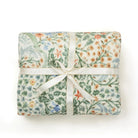 Elarin Washable Maximalism Vintage French Floral Green Throw Blanket Blanket Lahome 50" x 60"