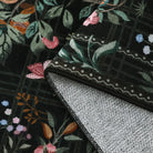 Elowen Washable Boho Forest Botanical Black Rug Rugs Lahome