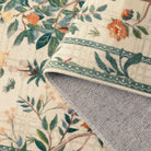 Elowen Washable Boho Forest Botanical Green Rug Rugs Lahome