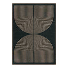 Enfys Washable Modern Rainbow Easy Jute Black/Grey Indoor/Outdoor Rug Clearance Rugs Lahome