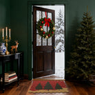 Fabien Christmas Washable Desert Tree Snowflake Red Doormat Doormat Lahome