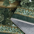 Foret Washable Vintage Forest Woodland Green Rug Area Rugs Lahome