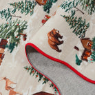 Gabriel Christmas Washable Cottage Lights Forest Animals Beige Rug Area Rugs Lahome
