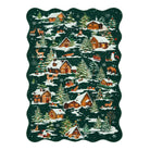 Gabriel Christmas Washable Cottage Lights Forest Animals Green Rug Area Rugs Lahome