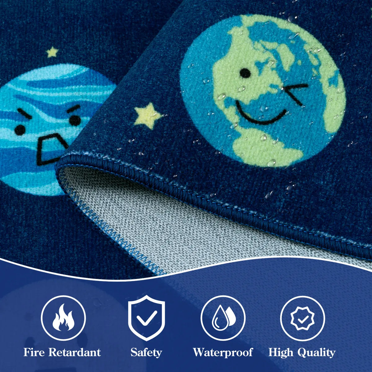 Galaxie Schoolgirl Style Smile Blue Classroom Rug Kids Rugs Lahome