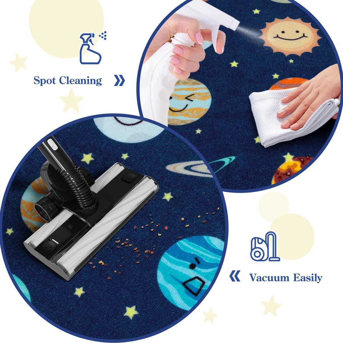 Galaxie Schoolgirl Style Smile Blue Classroom Rug Kids Rugs Lahome