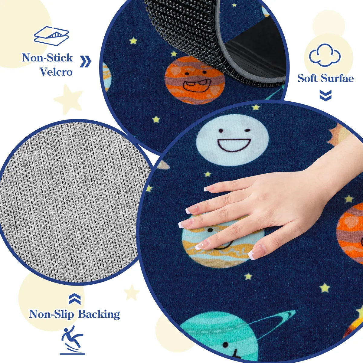 Galaxie Schoolgirl Style Smile Blue Classroom Rug Kids Rugs Lahome