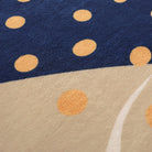 Kiki Washable Modern Botanical Leaf Blue/Yellow Rug Area Rugs Lahome