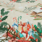 Laure Christmas Washable Garland Santa Sleigh Beige Rug Runner Rugs Lahome
