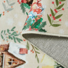 Laure Christmas Washable Garland Santa Sleigh Beige Rug Runner Rugs Lahome