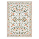 Lorevie Washable Boho vintage Garden Floral Beige Rug Rugs Lahome