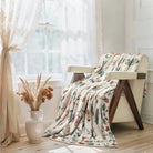Lunelle Washable Modern Insect Beige Throw Blanket Blanket Lahome