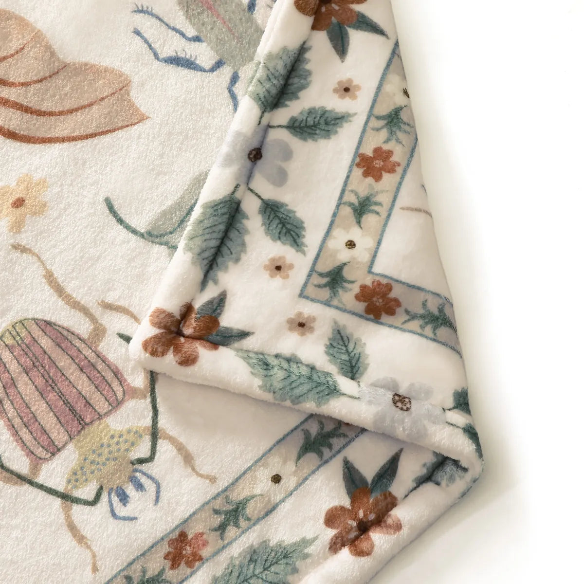 Lunelle Washable Modern Insect Beige Throw Blanket Blanket Lahome