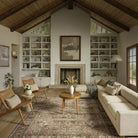 Margot Washable Vintage Distressed Brown Rug Area Rugs Lahome