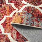 Clearance Meline Washable Classic Moroccan Trellis California Sunset Rug Clearance Rugs Lahome