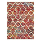 Meline Washable Classic Moroccan Trellis California Sunset Rug Area Rugs Lahome 3' Round